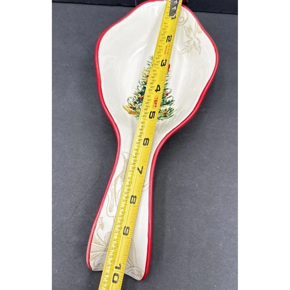 Thirty Fourth & Main Christmas Spoon Rest Large 10